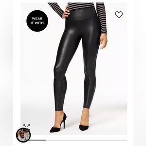 SPANX Faux Leather Leggings